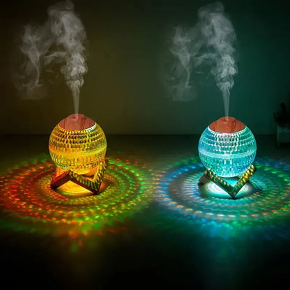 Humidificador lampara esfera disco rgb