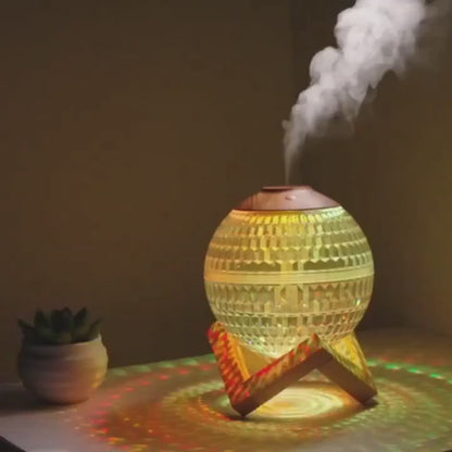 Humidificador lampara esfera disco rgb